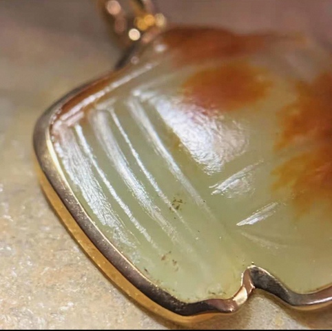 古玩玉器河磨玉梟真品鑒賞圖