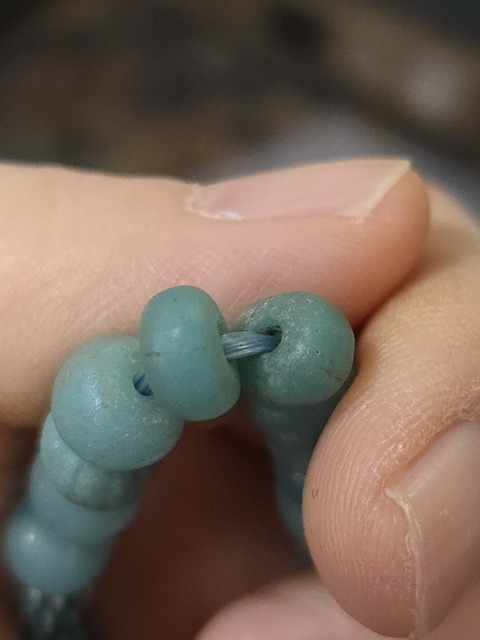 古玩玉器古代琉璃手串真品鑒賞圖