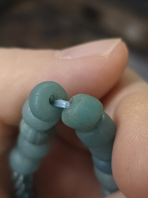 古玩玉器古代琉璃手串真品鑒賞圖