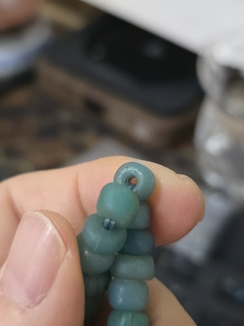 古玩玉器古代琉璃手串真品鑒賞圖