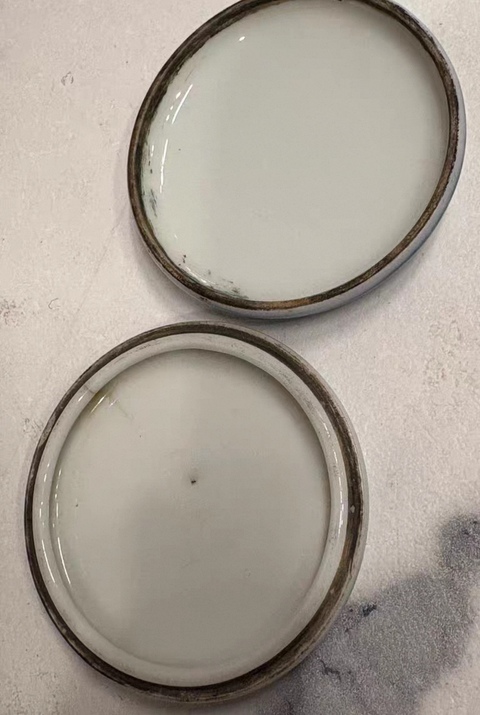 古玩陶瓷一鳴驚人青花印泥盒真品鑒賞圖