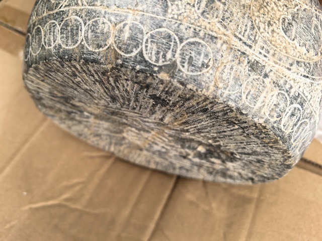 古玩雜項石鼓真品鑒賞圖