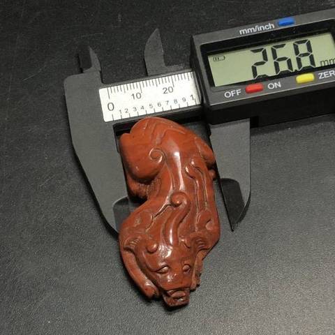 古玩玉器瑪瑙雕“瑞獸把件”真品鑒賞圖