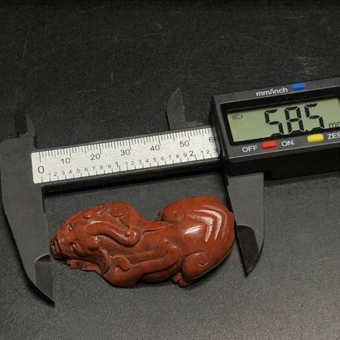 古玩玉器瑪瑙雕“瑞獸把件”真品鑒賞圖