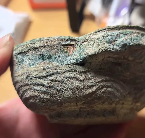 古玩陶瓷綠釉耳杯真品鑒賞圖