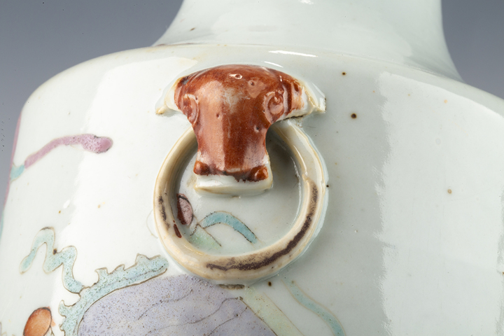 古玩陶瓷清晚·粉彩麒麟送子紋輔首瓶
拍賣，當前價格0元