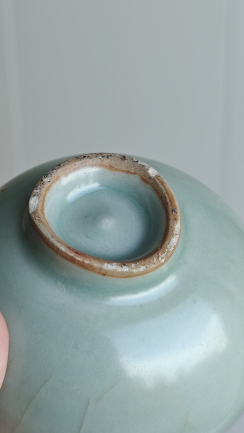 古玩陶瓷龍泉窯直口盞（泡泡盞）真品鑒賞圖