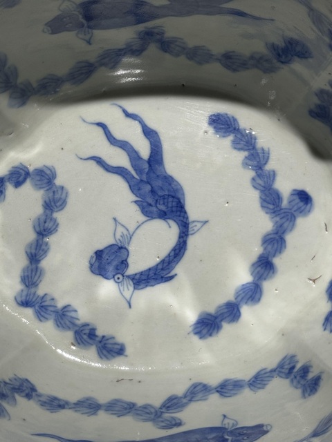 古玩陶瓷青花人物紋神龕恭盒真品鑒賞圖