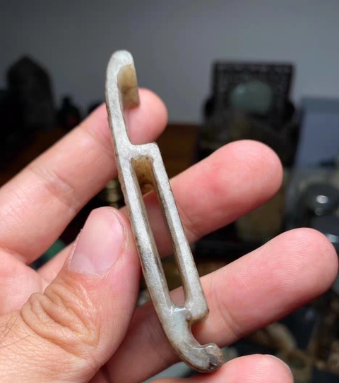 古玩玉器玉劍璏真品鑒賞圖