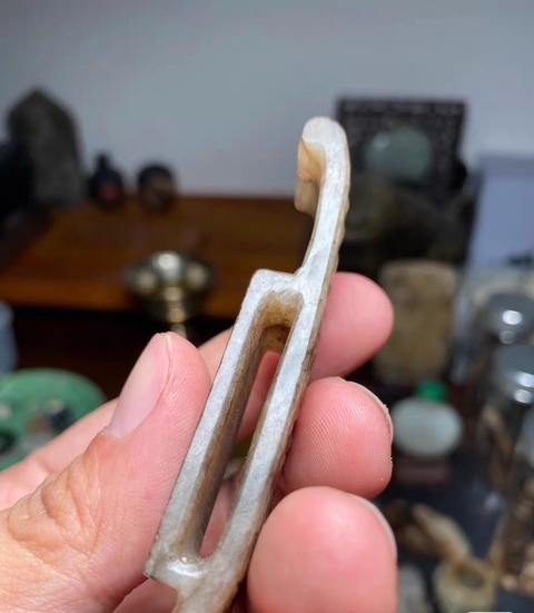 古玩玉器玉劍璏真品鑒賞圖