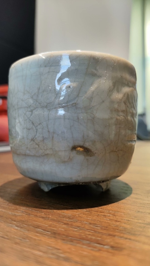 古玩陶瓷哥釉琴爐真品鑒賞圖