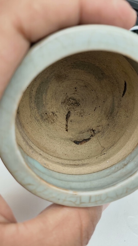 古玩陶瓷哥釉琴爐真品鑒賞圖