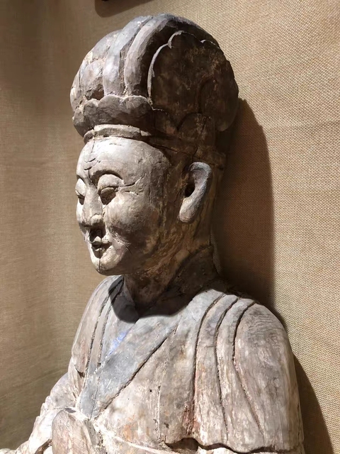 古玩雜項(xiàng)木雕地藏王菩薩真品鑒賞圖