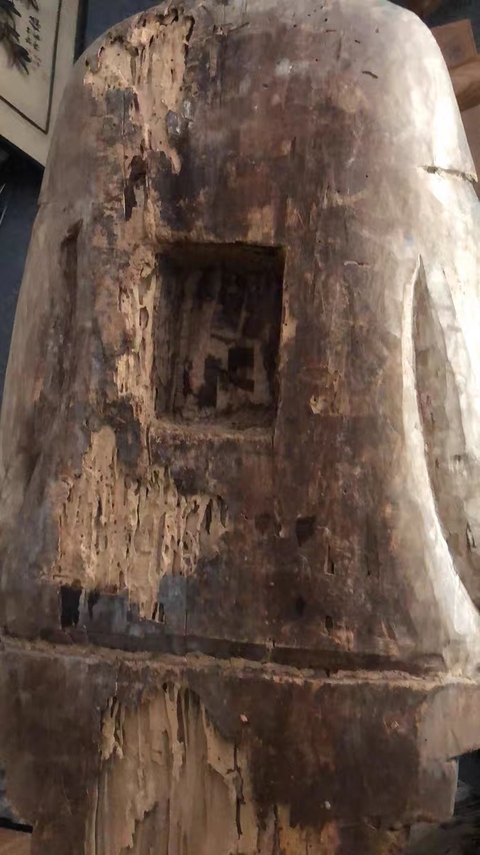 古玩雜項(xiàng)木雕地藏王菩薩真品鑒賞圖