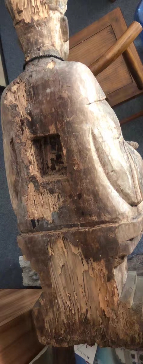 古玩雜項(xiàng)木雕地藏王菩薩真品鑒賞圖