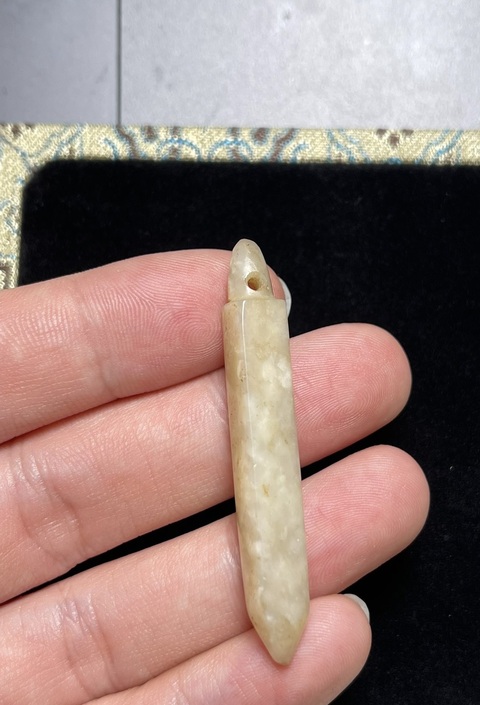 古玩玉器仿文化期錐形器真品鑒賞圖