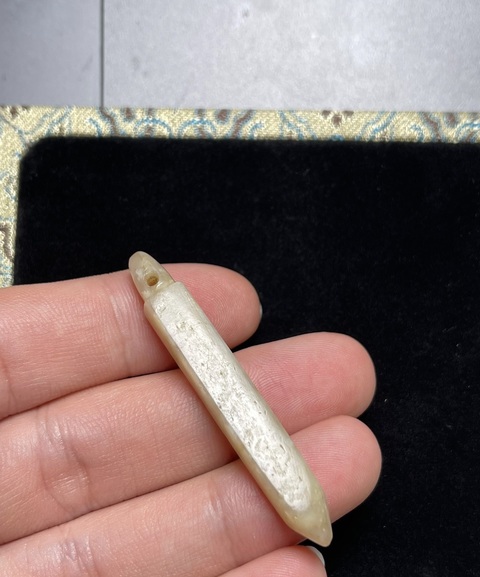 古玩玉器仿文化期錐形器真品鑒賞圖