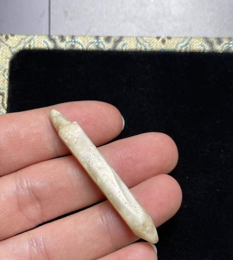 古玩玉器仿文化期錐形器真品鑒賞圖