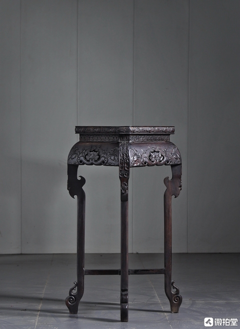 古玩雜項香幾真品鑒賞圖