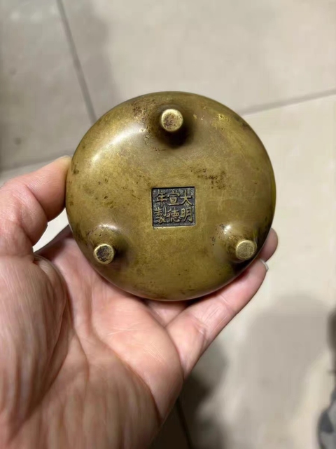 古玩銅器銅爐真品鑒賞圖