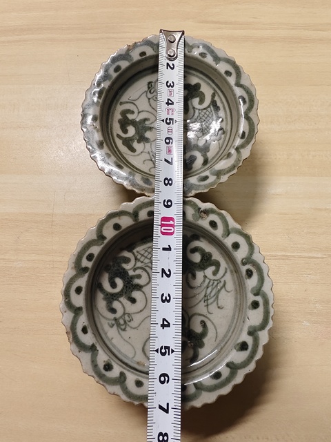 古玩陶瓷青花高足盤真品鑒賞圖