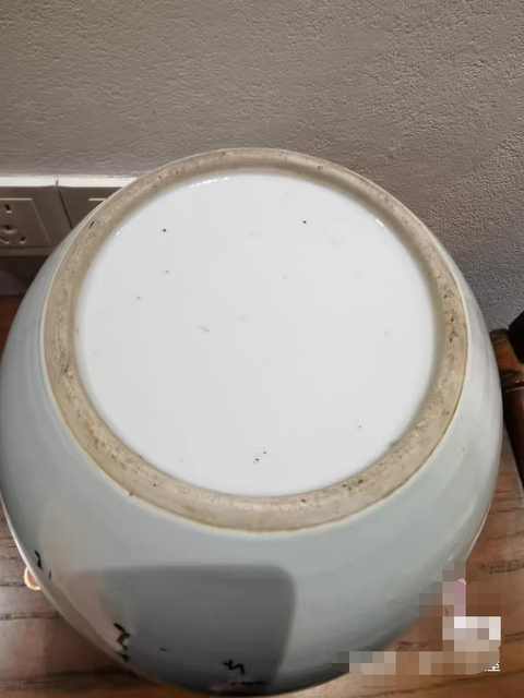 古玩陶瓷粉彩五老觀太極冬瓜罐（后加彩）真品鑒賞圖