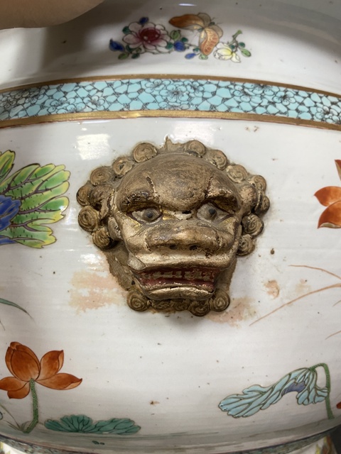 古玩陶瓷粉彩香爐真品鑒賞圖