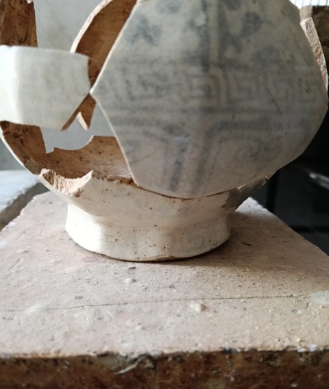 古玩陶瓷青花玉壺春殘器真品鑒賞圖