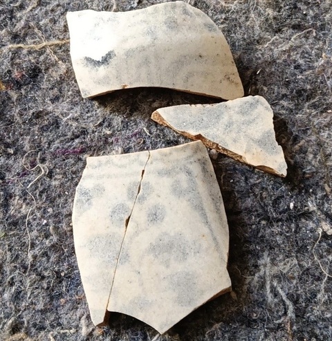 古玩陶瓷青花玉壺春殘器真品鑒賞圖