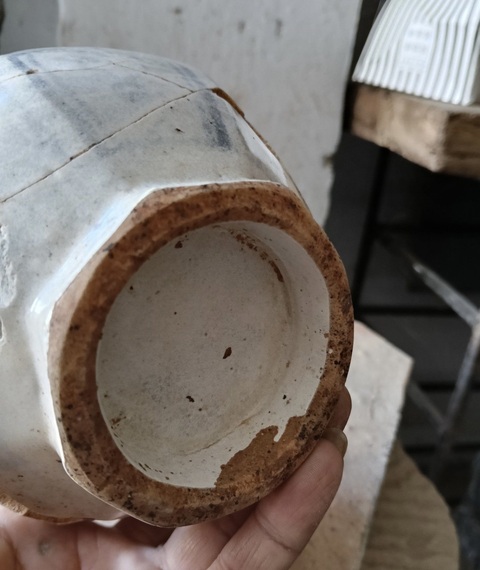 古玩陶瓷青花玉壺春殘器真品鑒賞圖