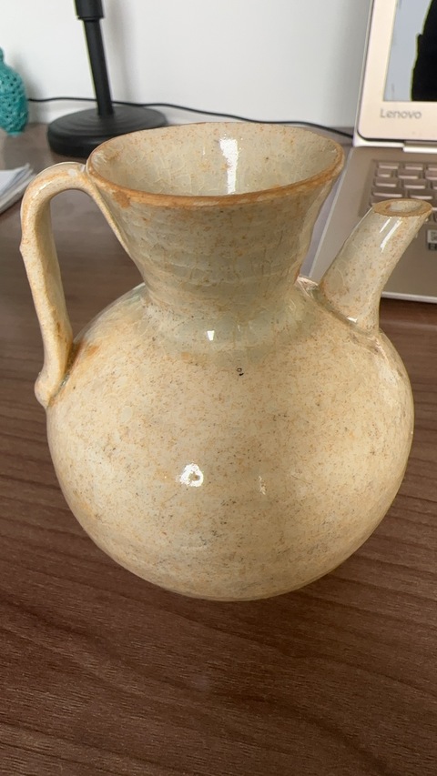 古玩陶瓷青白釉執壺真品鑒賞圖