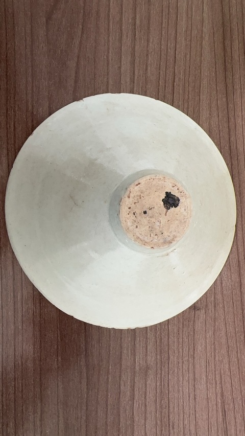 古玩陶瓷青白釉劃花斗箕盞真品鑒賞圖