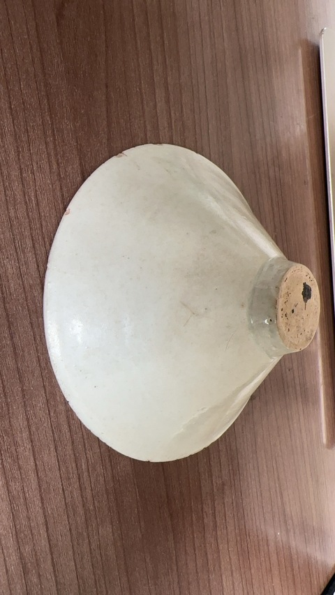 古玩陶瓷青白釉劃花斗箕盞真品鑒賞圖