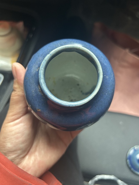 古玩陶瓷霽藍釉罐真品鑒賞圖