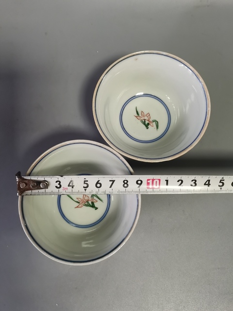 古玩陶瓷民國五彩杯真品鑒賞圖