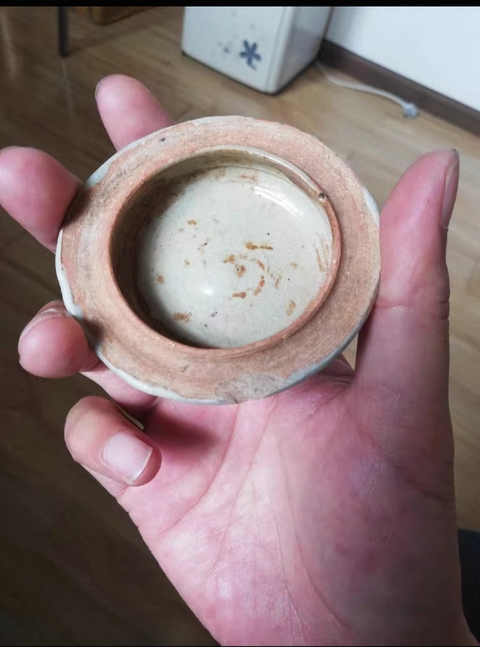 古玩陶瓷青花飄帶紋蓋罐（江山萬代）真品鑒賞圖