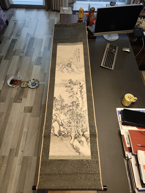 古玩字畫佚名山水真品鑒賞圖