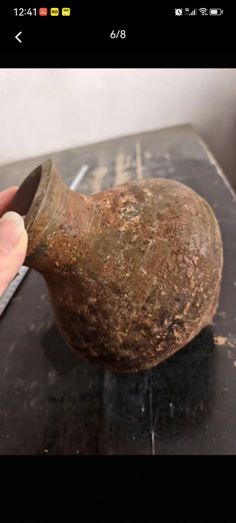 古玩陶瓷漢·陶壺真品鑒賞圖