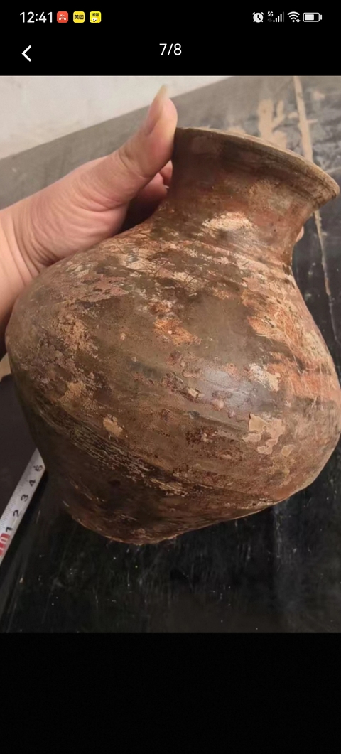 古玩陶瓷漢·陶壺真品鑒賞圖