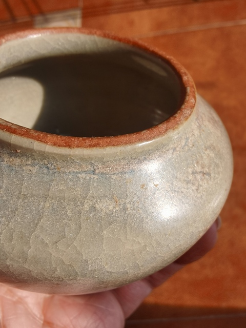 古玩陶瓷龍泉青釉小罐真品鑒賞圖