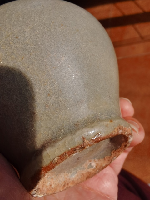 古玩陶瓷龍泉青釉小罐真品鑒賞圖