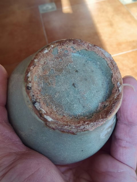 古玩陶瓷龍泉青釉小罐真品鑒賞圖