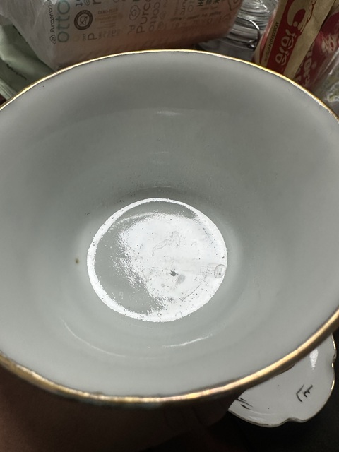 古玩陶瓷麻姑獻壽圖三才蓋杯真品鑒賞圖