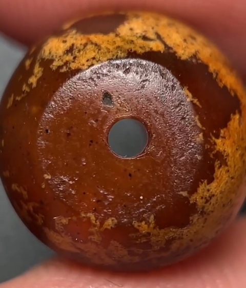 古玩玉器瑪瑙珠真品鑒賞圖