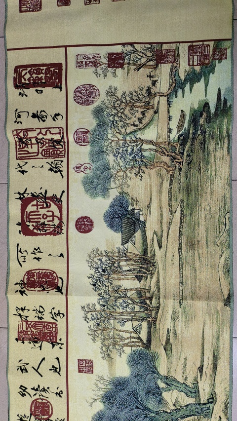 古玩雜項刺繡真品鑒賞圖