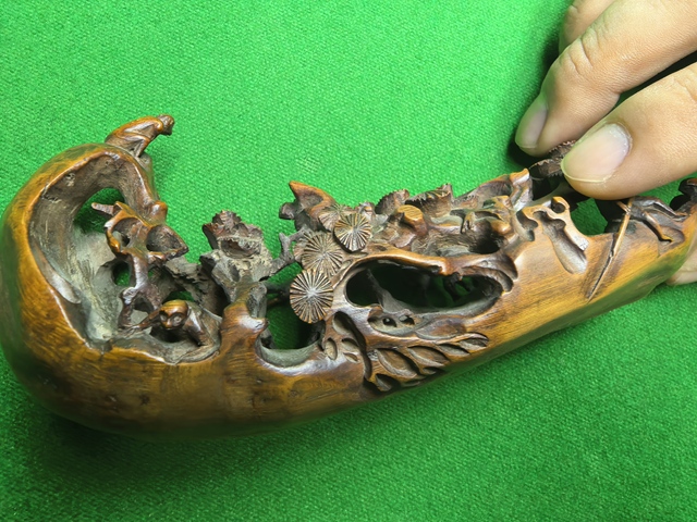 古玩雜項(xiàng)竹雕真品鑒賞圖