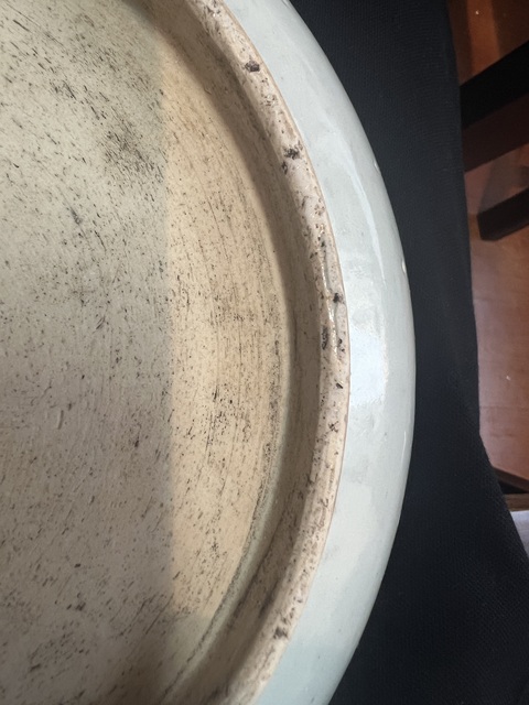 古玩陶瓷青花過(guò)墻龍紋盤真品鑒賞圖