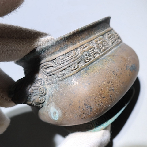 古玩銅器銅香爐真品鑒賞圖