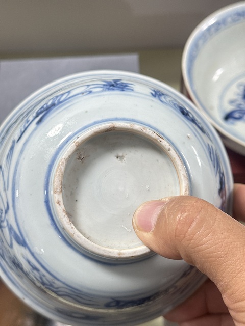 古玩陶瓷人物紋青花碗真品鑒賞圖