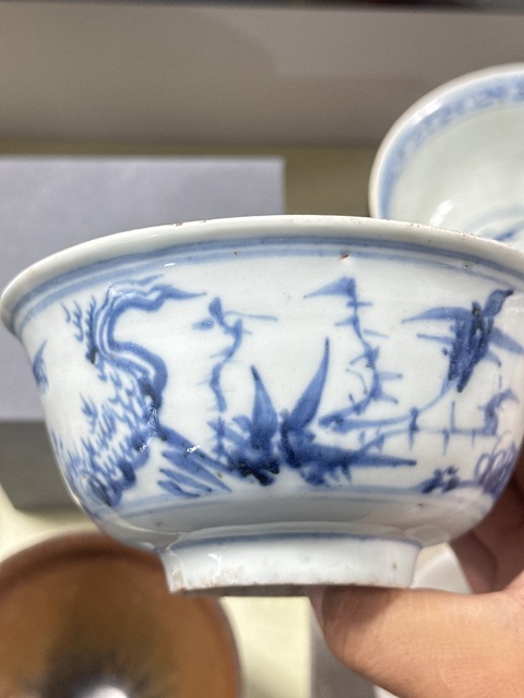 古玩陶瓷人物紋青花碗真品鑒賞圖